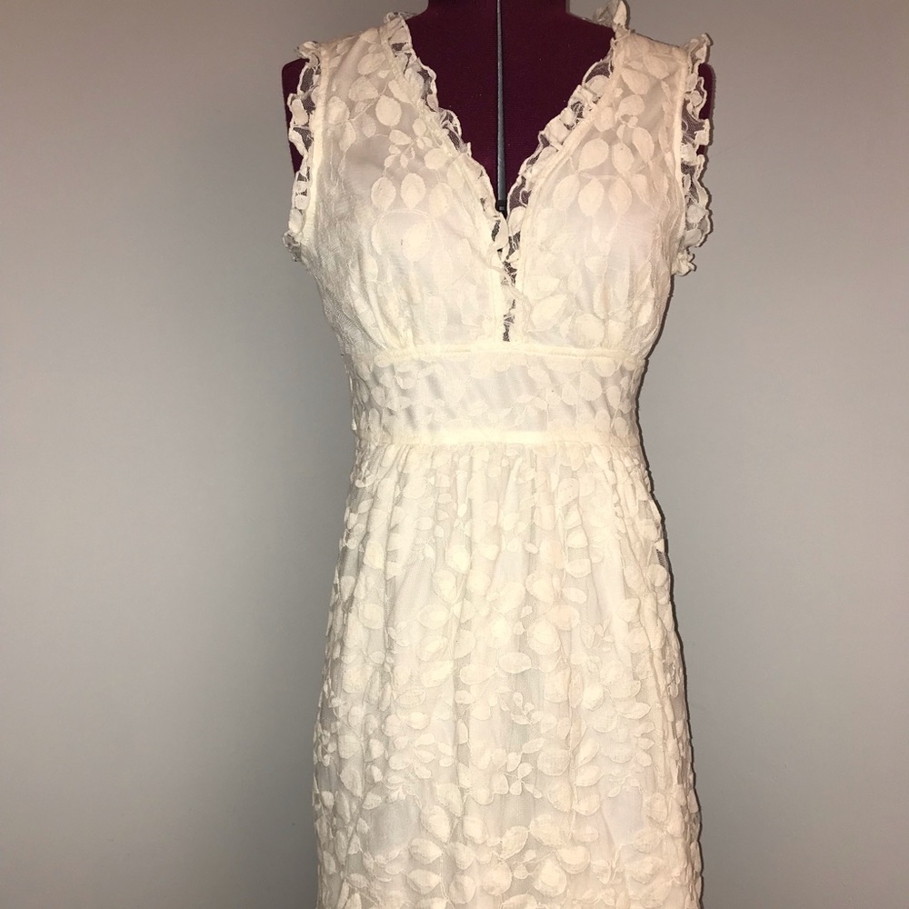 Ivory lace dress